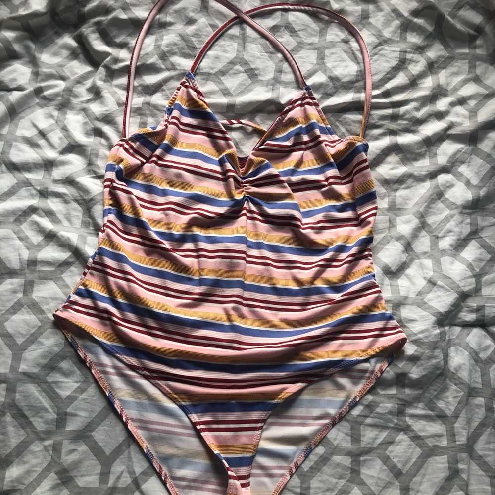 Striped bodysuit